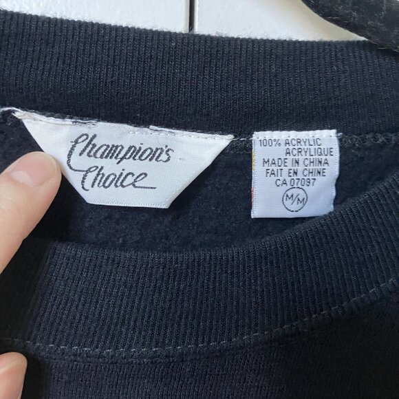 Vintage Champions Choice Sweatshirt Mens M Nature Duck Canoe Outdoor 90s - Picture 4 of 5